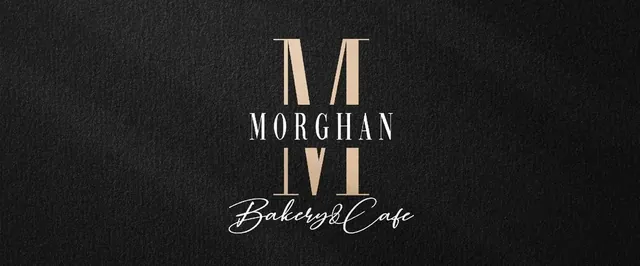 Morghan Bakery & Cafe logo on dark paper