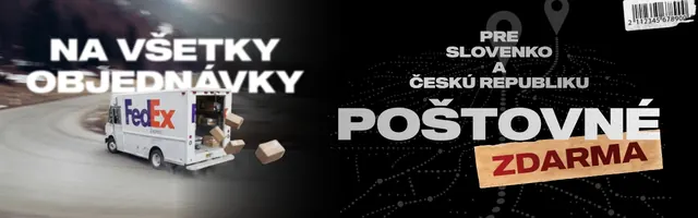 Banner: free shipping on all orders to Slovakia and Czechia