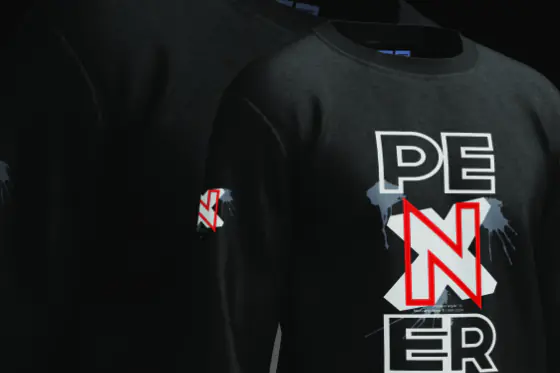 Black hoodie with a large PEXNER wordmark and the PXR signature